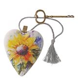 AH00000-46: Sunflower Art Heart